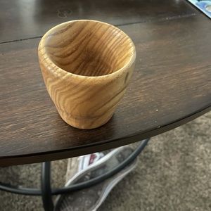 Handcrafted wood shot glass
